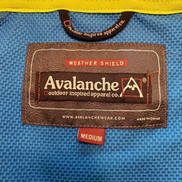 Vtg. Avalanche Women's Size Medium Weather Shield Jacket Turquoise & High Vis. - Picture 7 of 7